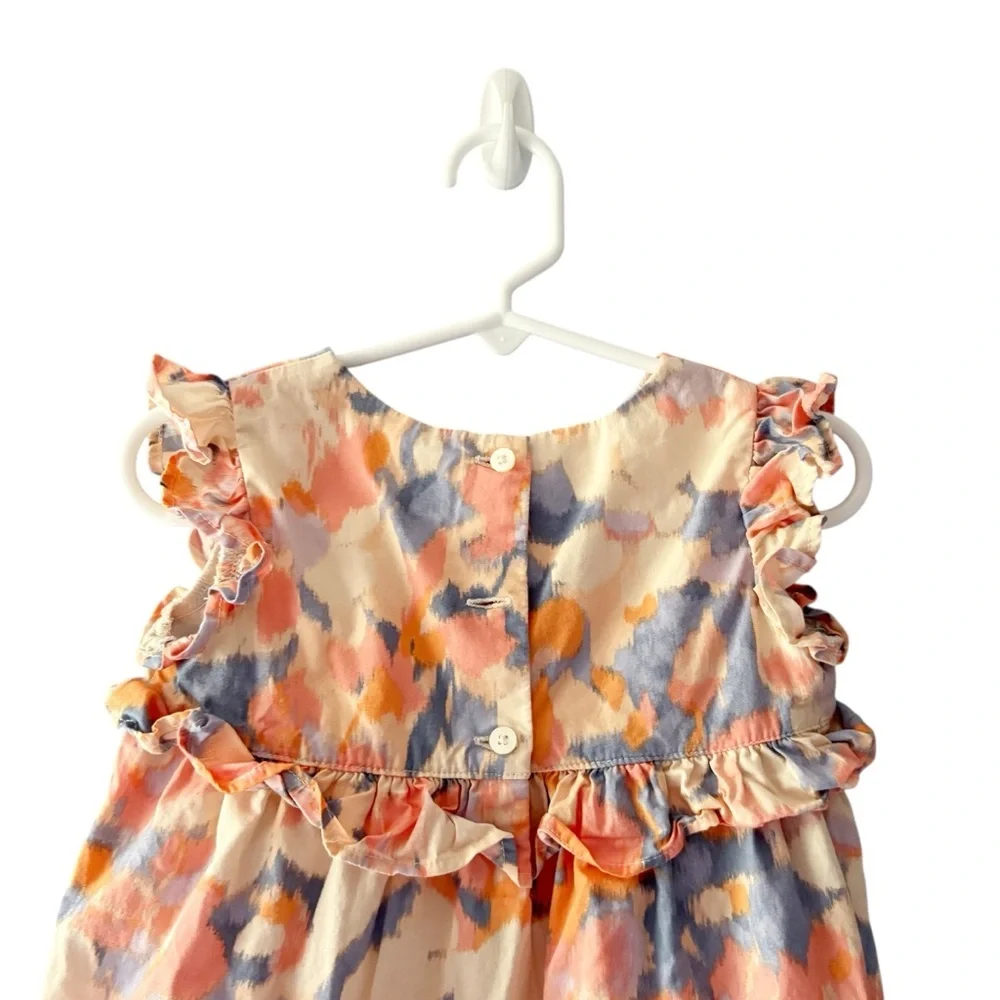 Baby‎ GAP Toddler Tiered Ruffle Dress with Floral Design Sz 2